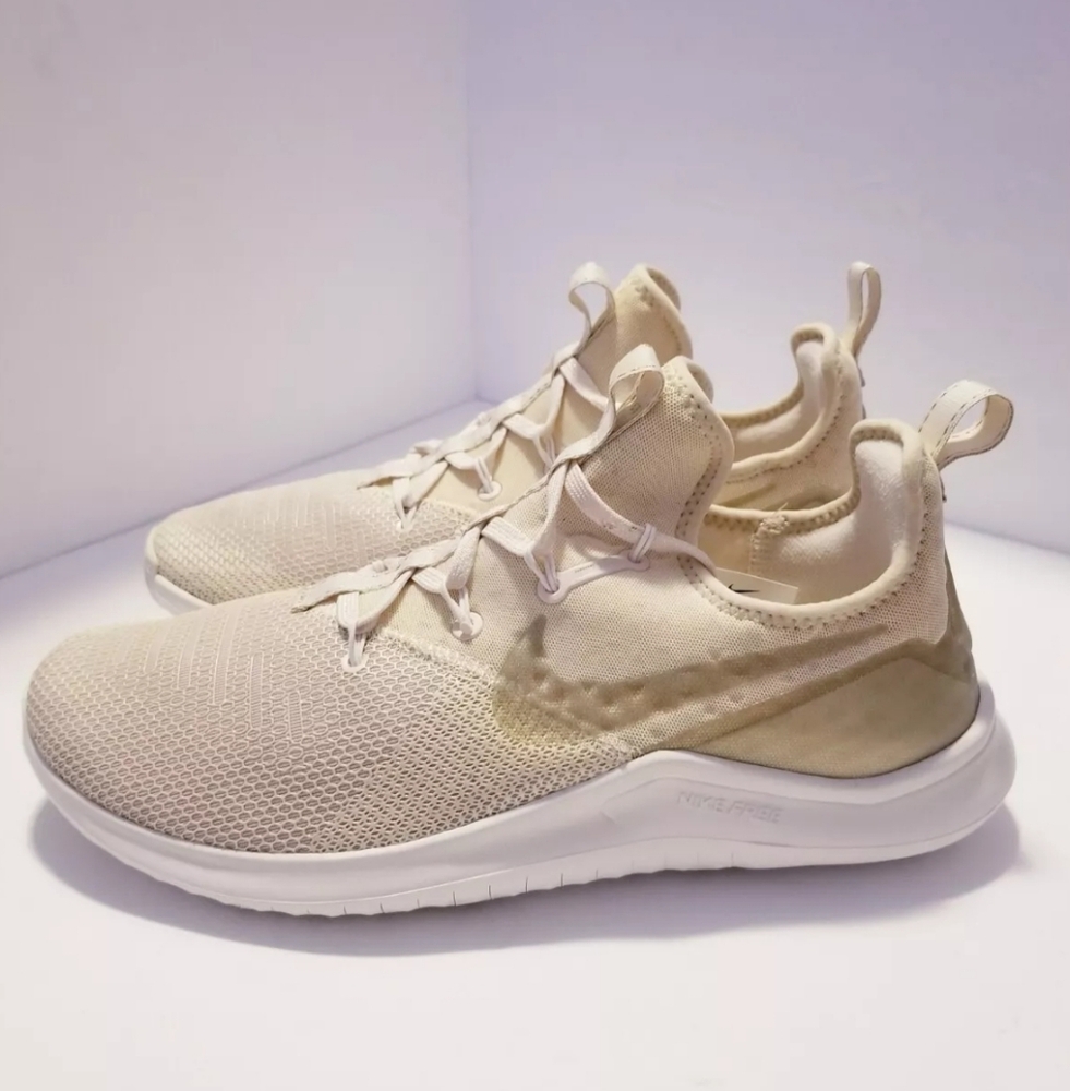 Nike Free Trainer 8 Women's Sneakers Size 11 Champagne/Gold AJ7832-221